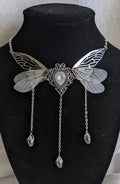 Fairy Wing Crystal Necklace | Faerie Charm | 7 Colors
