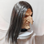 Witch Character Mask | Long Grey Hair