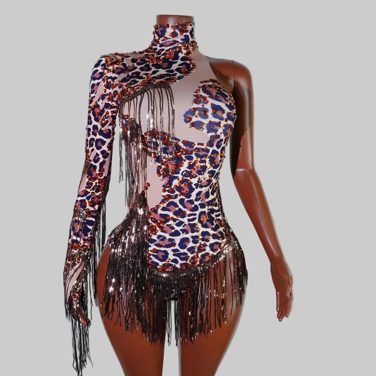 Luxe Rhythm Fringe & Rhinestone Performance Set — Multi‑Color Variants (One Size Fits S–XL)
