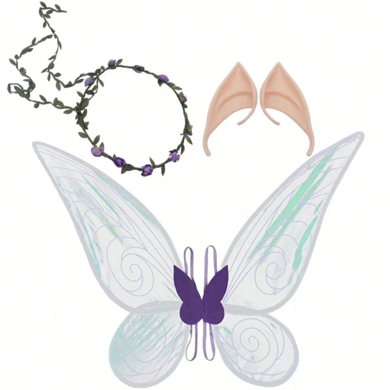 Fairy Accessory Set | Iridescent Butterfly Wings