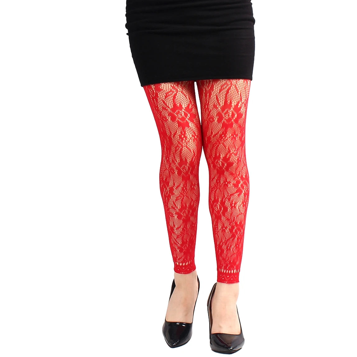 Colored Fishnet Footless Tights | High Waist Leggings | One Size