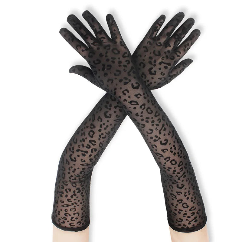 Sheer Lace Opera Gloves | 53 cm