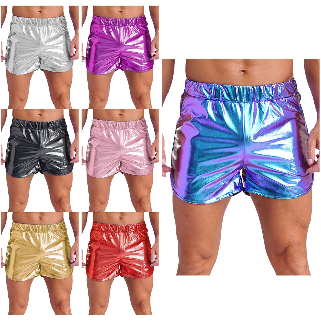 Men’s Metallic Shorts | Side Pockets