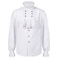 Men's Gothic Shirt | White Ruffles