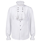 Men's Gothic Shirt | White Ruffles