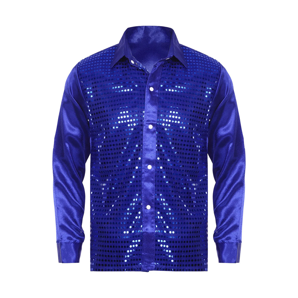 Men's Sequin Shirt | Long-Sleeve Sparkle