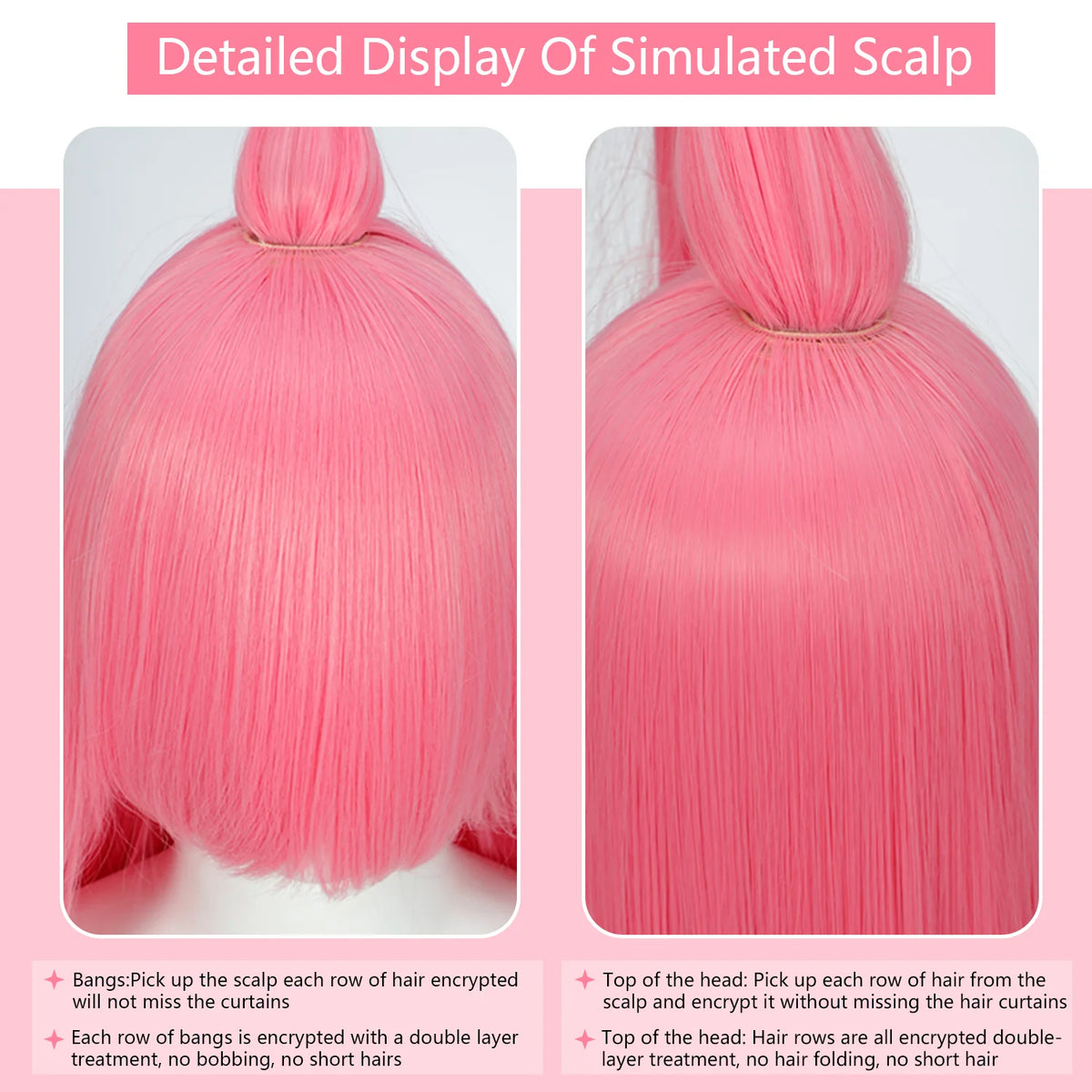 Long Straight Wig | Fringe | 100 cm