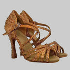 Dazzling Rhinestone Latin Dance Shoes