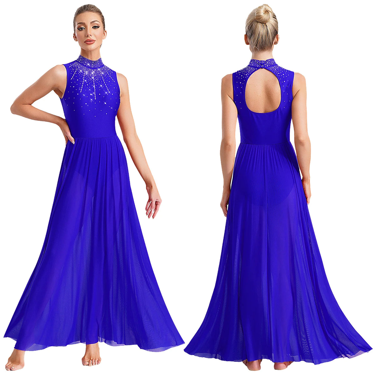 Lyrical Dance Dress | Rhinestone Cutout Back