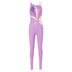 Rhinestone Unitard | Asymmetrical Performance Jumpsuit