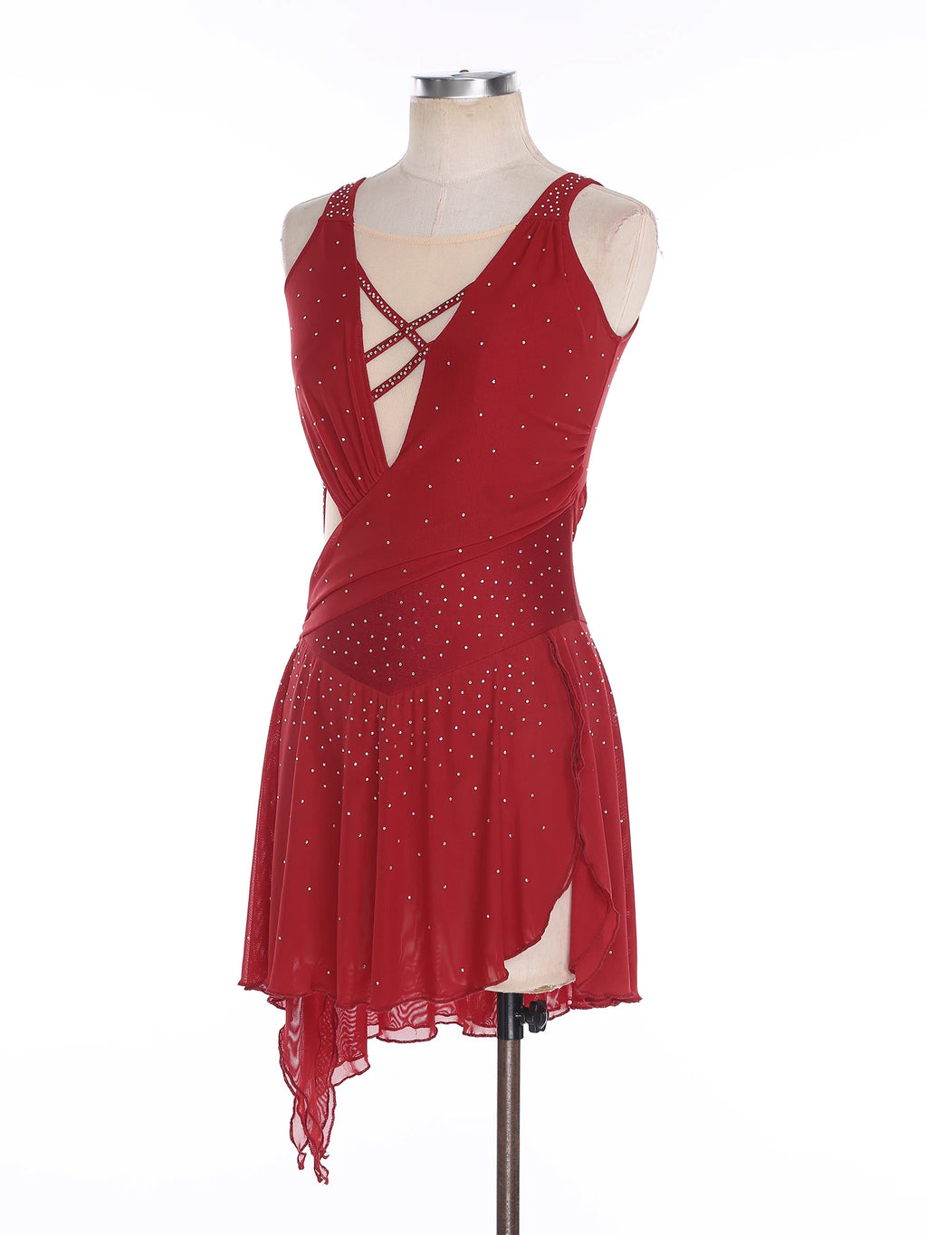 Lyrical Dance Dress | Rhinestones & Lace-Up