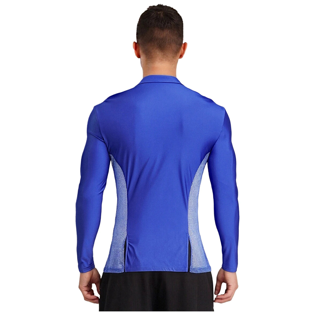 Men’s Dance Top | Rhinestone Mesh