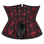 Floral Brocade Underbust Corset | 14-Bone | Waist Cincher | Plus Size