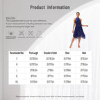 Women's Rhinestone Halter Lyrical Dance Dress | Irregular Mesh Ruffle Hem | Competition & Performance