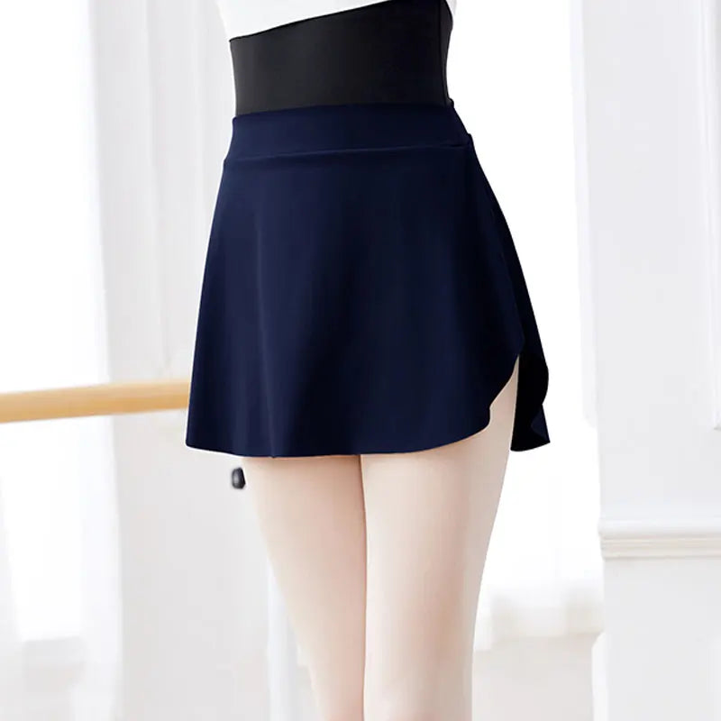 Curved Ballet Wrap Skirt | Side Split | Women | S–XXL