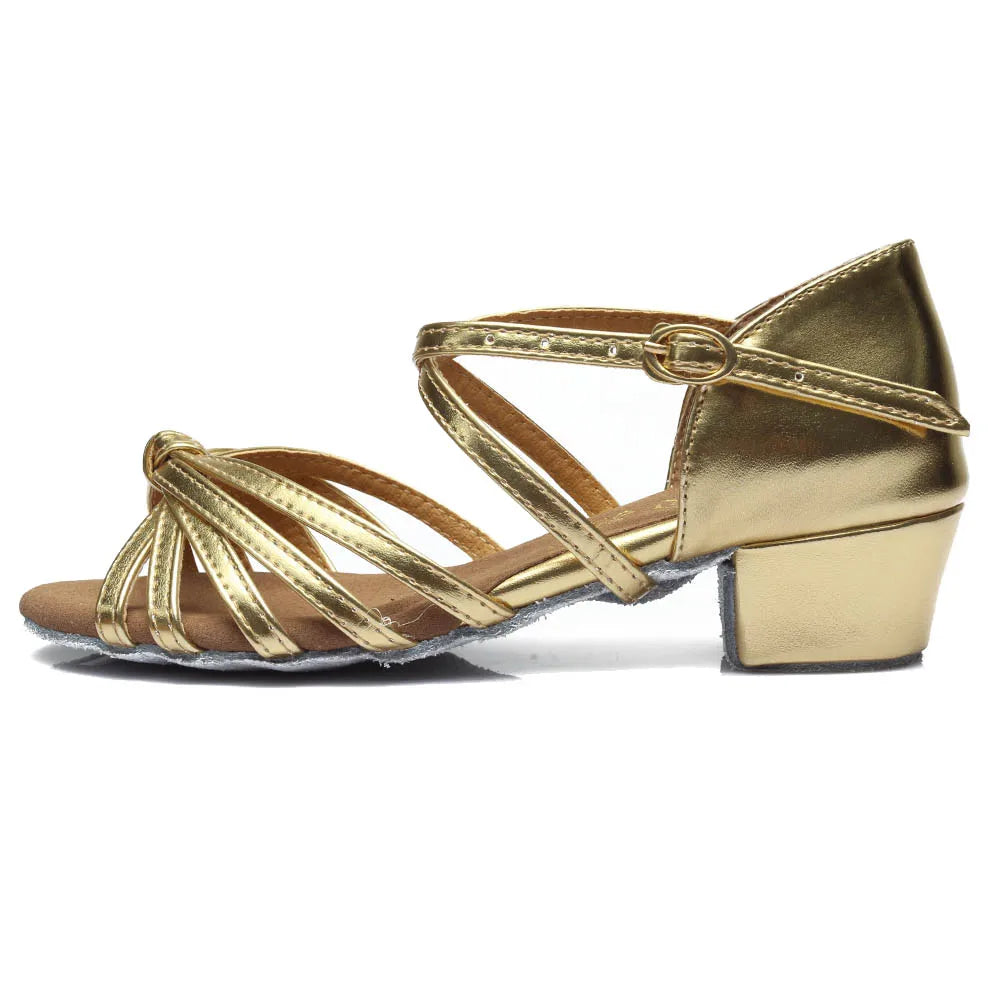 Latin Dance Sandals | Low Block Heel | 3.5 cm