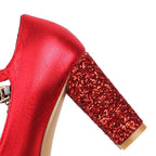 Mary Jane Platforms | Glitter | 8.5cm