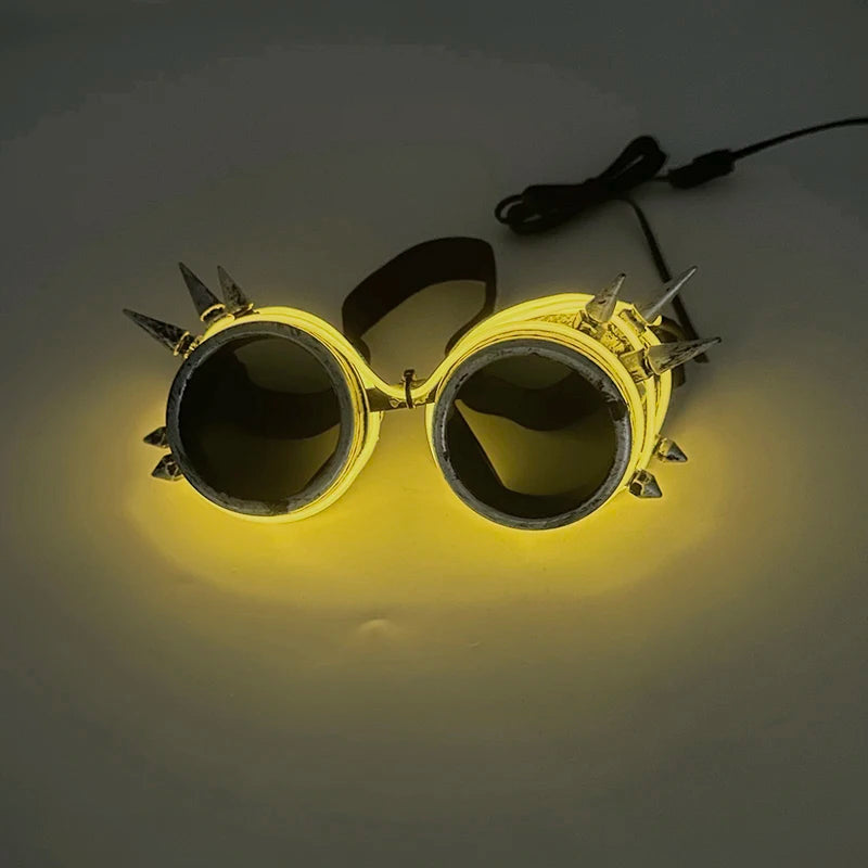 EL Wire Glow Glasses | LED Neon Goggles | 22 Colors