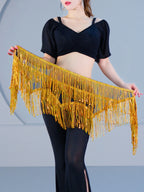 Fringe Shimmy Hip Scarf | Sequin Tassel Belt | Belly Dance