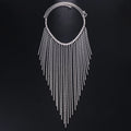 Dazzling Rhinestone Fringe Face Mask - Showgirl, Festival & Performance Accessory