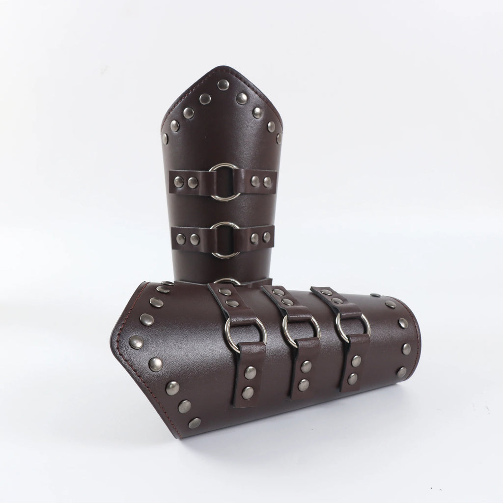 Buckled Faux-Leather Bracer | Single
