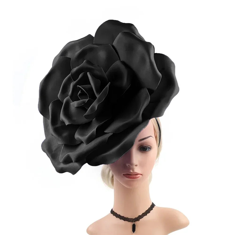 Oversized Rose Fascinator Headband | 40cm | Showgirl | 19 Colors