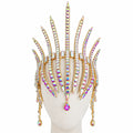 Rhinestone Headpiece | Dramatic Spiked Crown