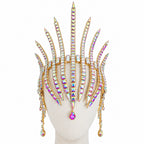Rhinestone Headpiece | Dramatic Spiked Crown