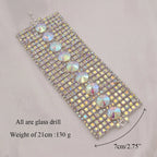 Crystal Rhinestone Cuff | Wide Bangle | Stage & Bridal