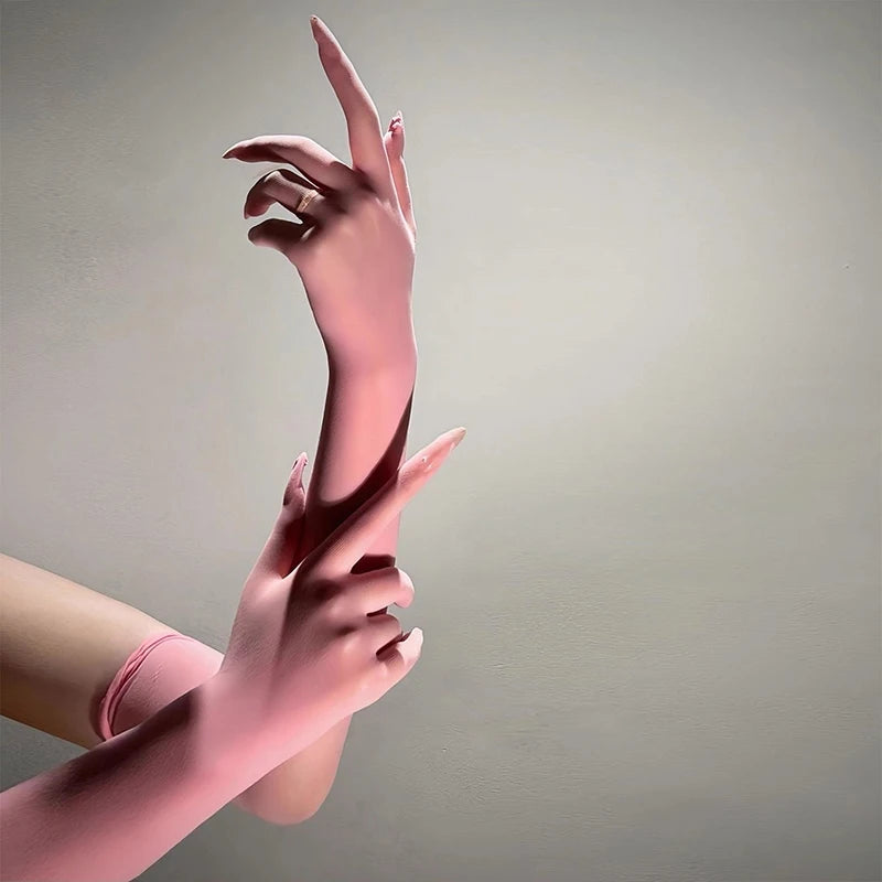 Elbow-Length Stage Gloves | Stretch Fit