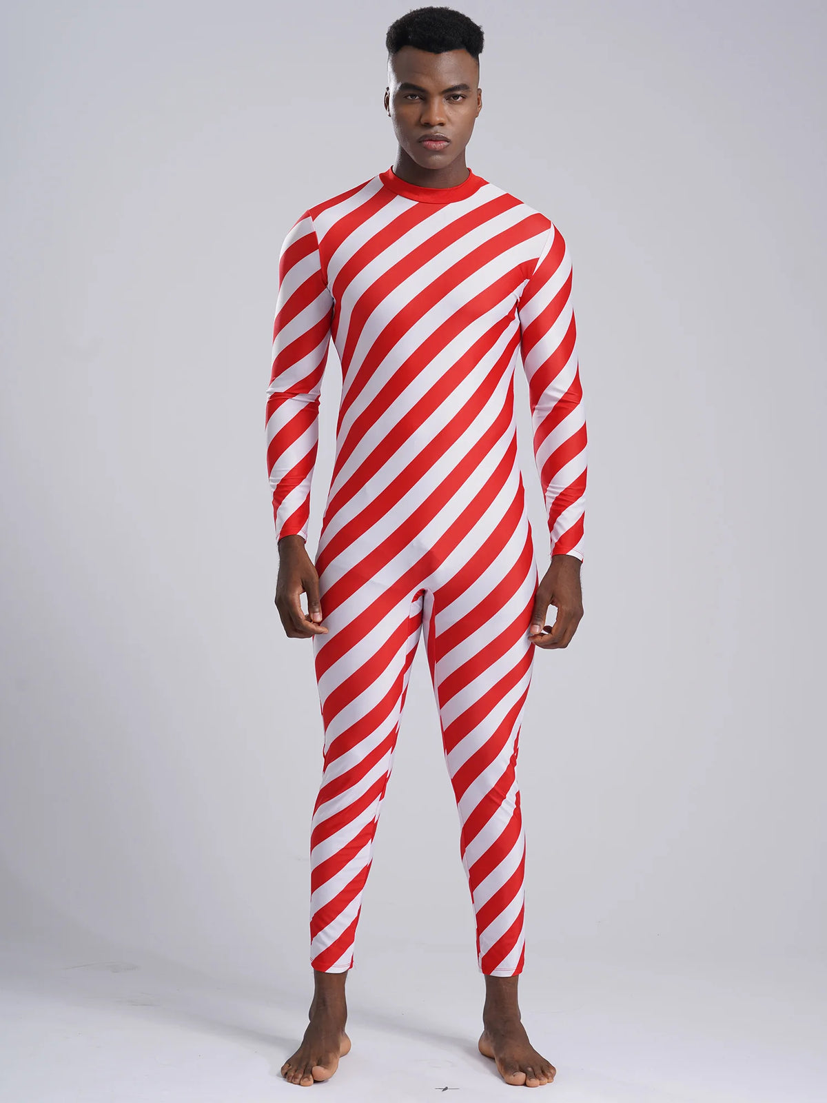 Candy Cane Bodysuit | Red & White