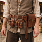 Medieval Utility Belt | Leather Pouches | Costume Set