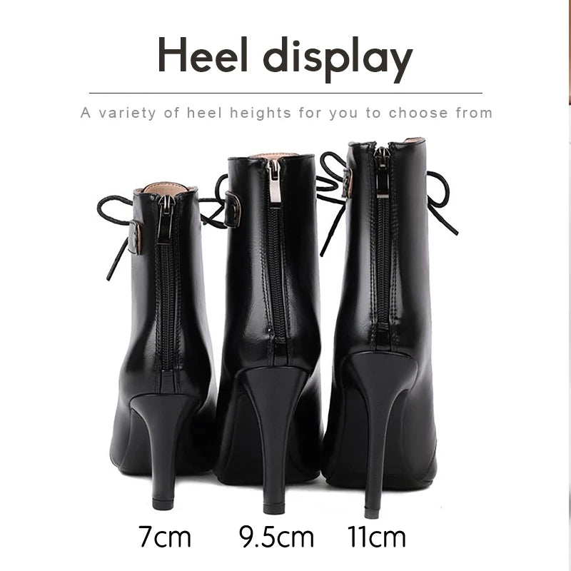 Dance Ankle Boots | Smooth Lace-Up | 7–11 cm