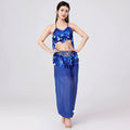 Belly Dance Harem Set | Sequin Halter Top & Chiffon Pants