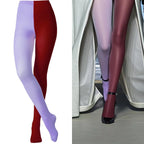 Two-Tone Colorblock Tights | Dopamine Colors | 27 Combos