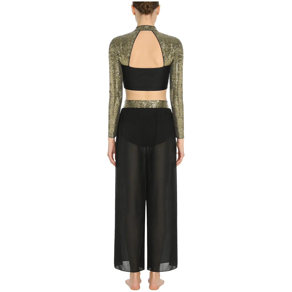 Lyrical Dance Set | Sequin Split Pants