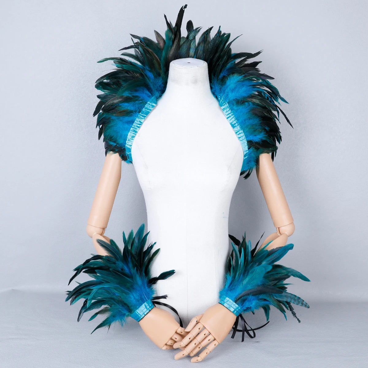 Feather Shoulder Wrap & Epaulettes | Showgirl, Drag & Festival | 28 Colours