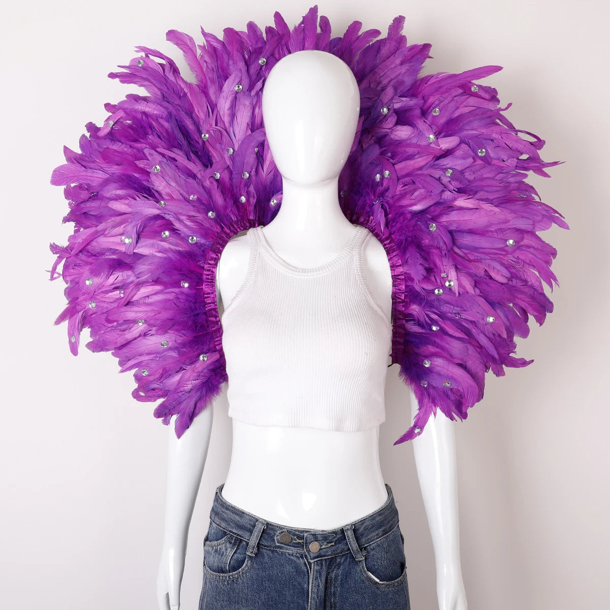 Oversized Feather Shoulder Wrap | Carnival & Stage | 29 Colours