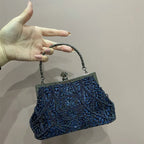 Vintage Beaded Evening Clutch | Sequin Crossbody Bag