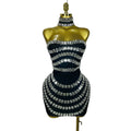 Rhinestone Bodycon Mini Dress | Strapless | Stage & Club