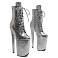 9-Inch Snakeskin Ankle Boots