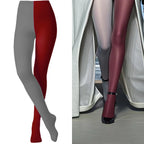 Two-Tone Colorblock Tights | Dopamine Colors | 27 Combos