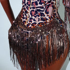 Luxe Rhythm Fringe & Rhinestone Performance Set — Multi‑Color Variants (One Size Fits S–XL)