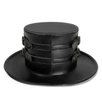 Steampunk Top Hat | Faux Leather | Deer Emblem