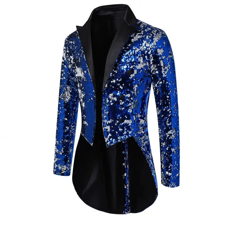 Men's Stage Tailcoat | Metallic Pattern