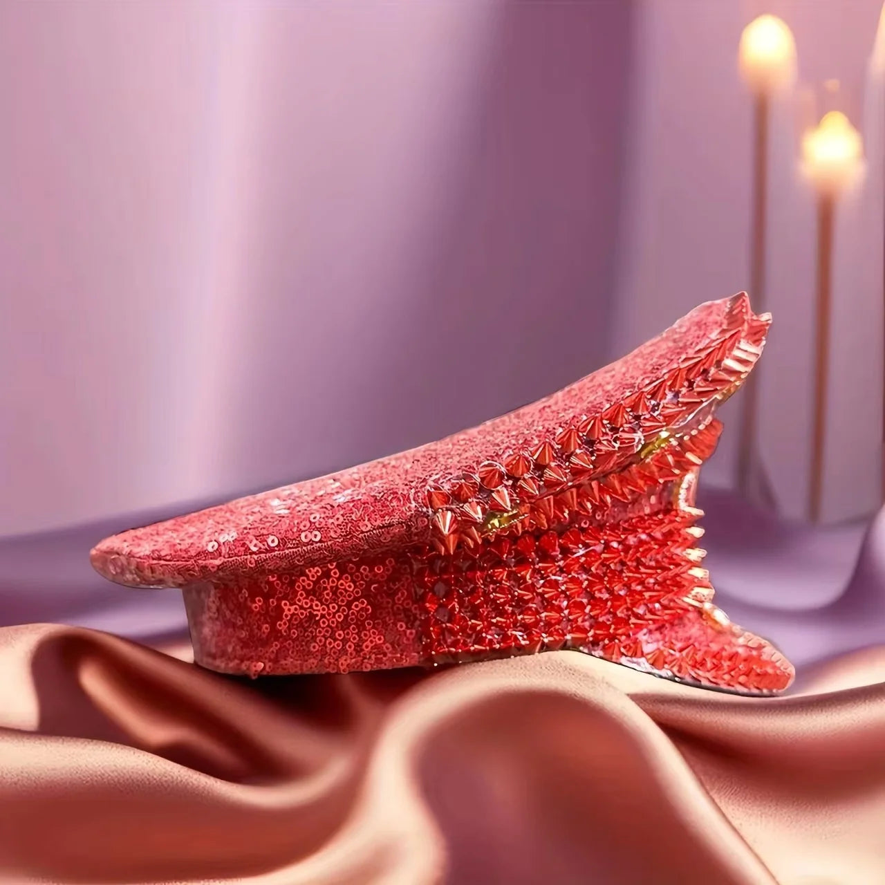 Embellished Performance Sequin Cap