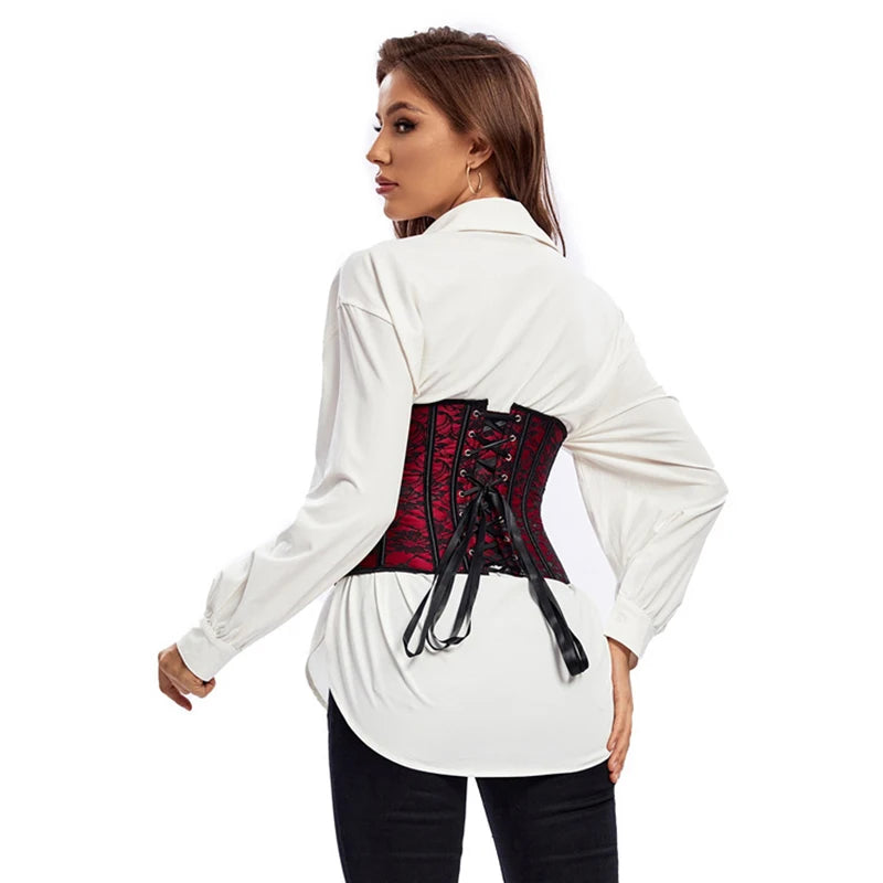 Floral Brocade Underbust Corset | Gothic & Victorian | Waist Cincher