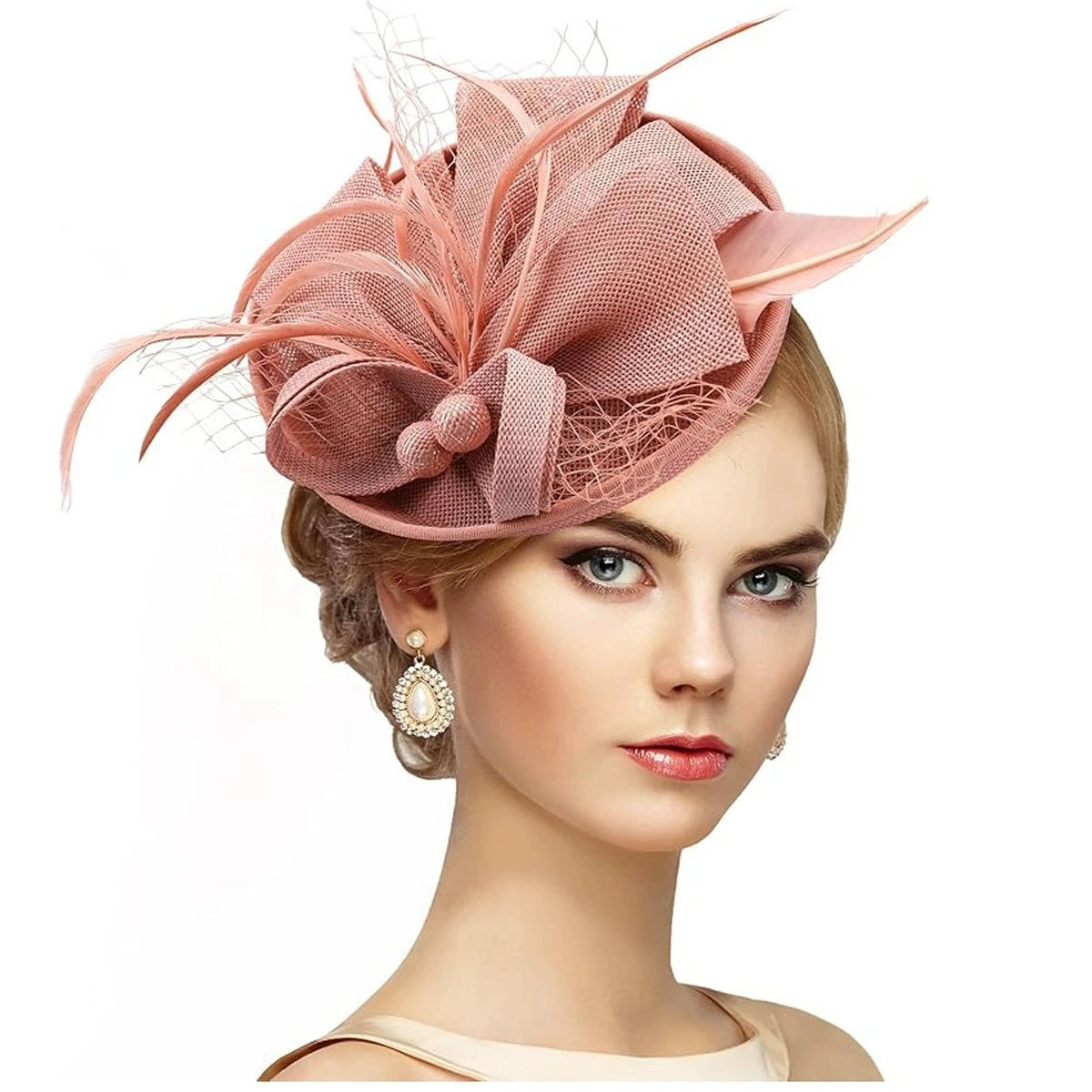 Floral Sinamay Fascinator Hat | Bridal & Race Day | 14 Colors