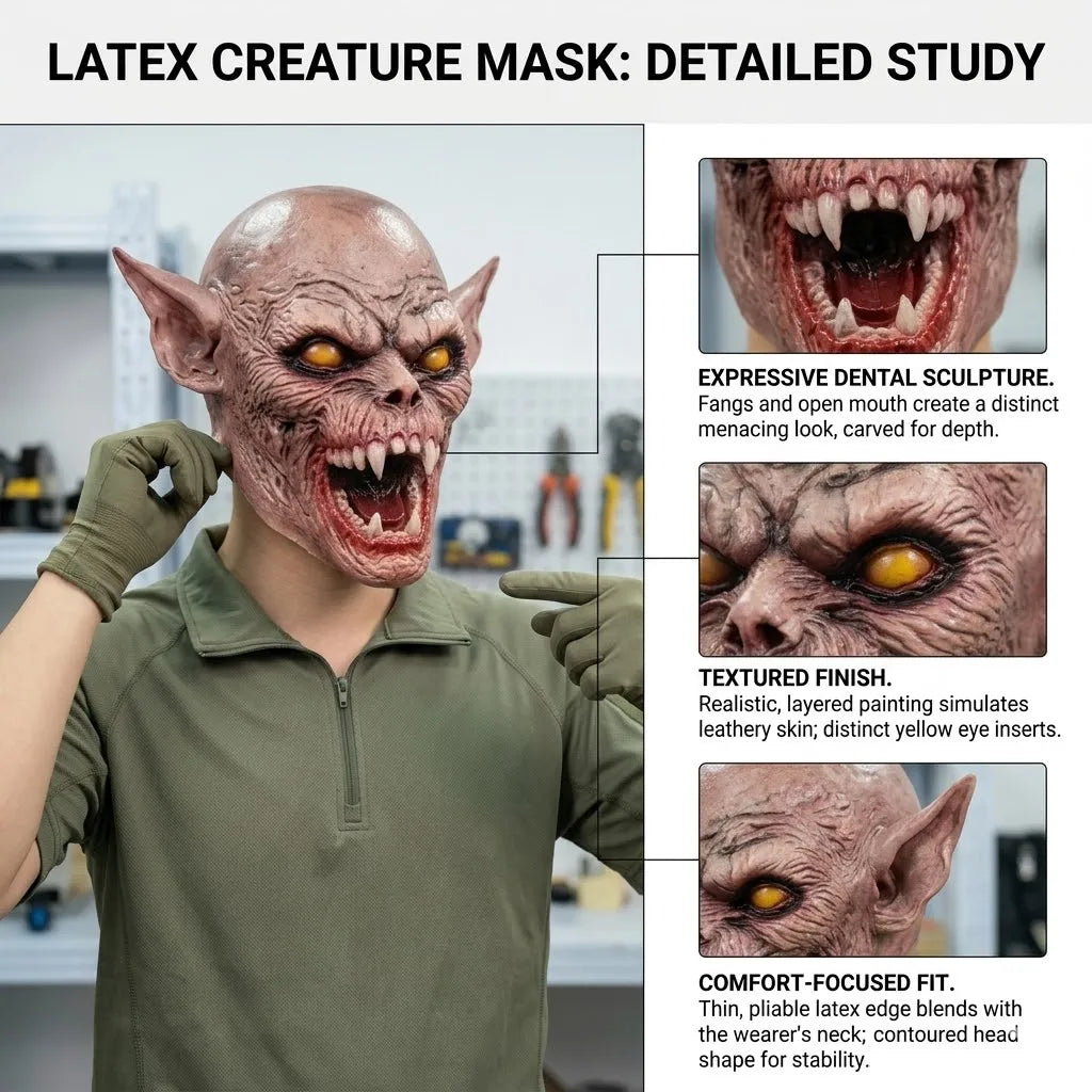 Fanged Ghoul Mask | Open Jaw