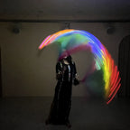 LED Rainbow Veil | Silk Dance Prop with Poi Ball